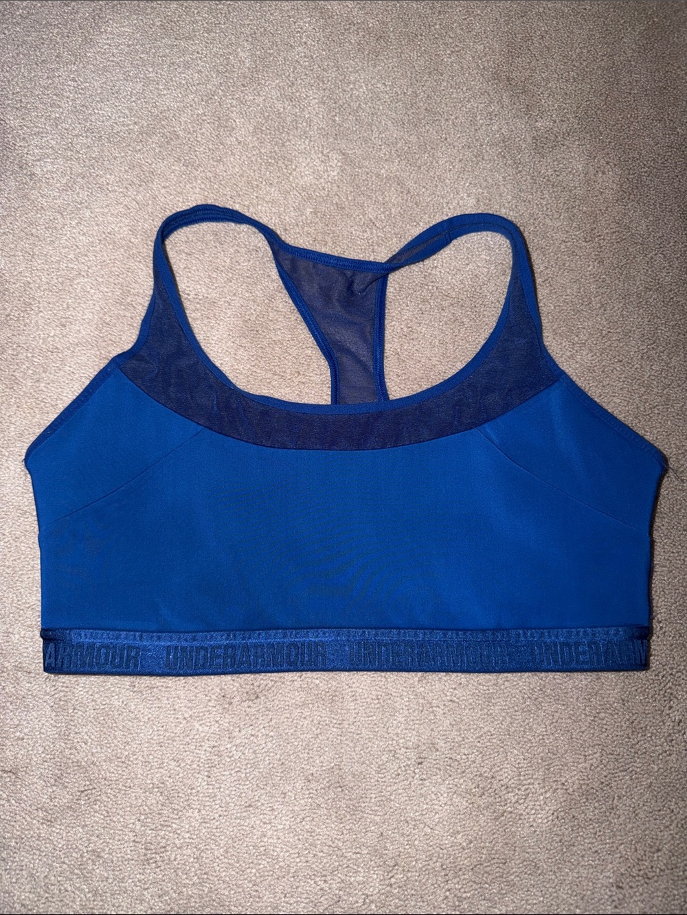 Under Armour Royal Blue Racerback Support Sports Bra